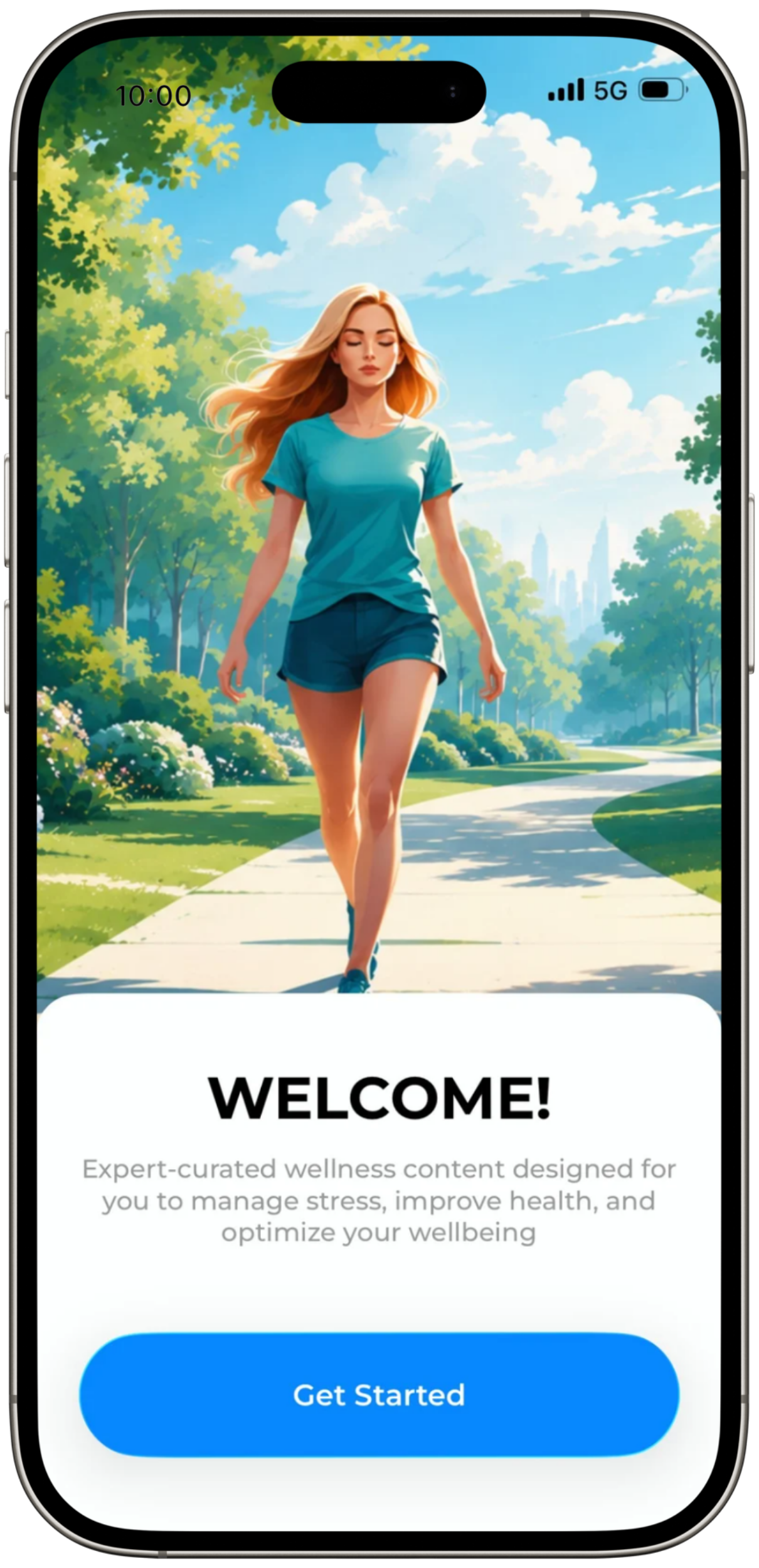 Welcome to start on iPhone