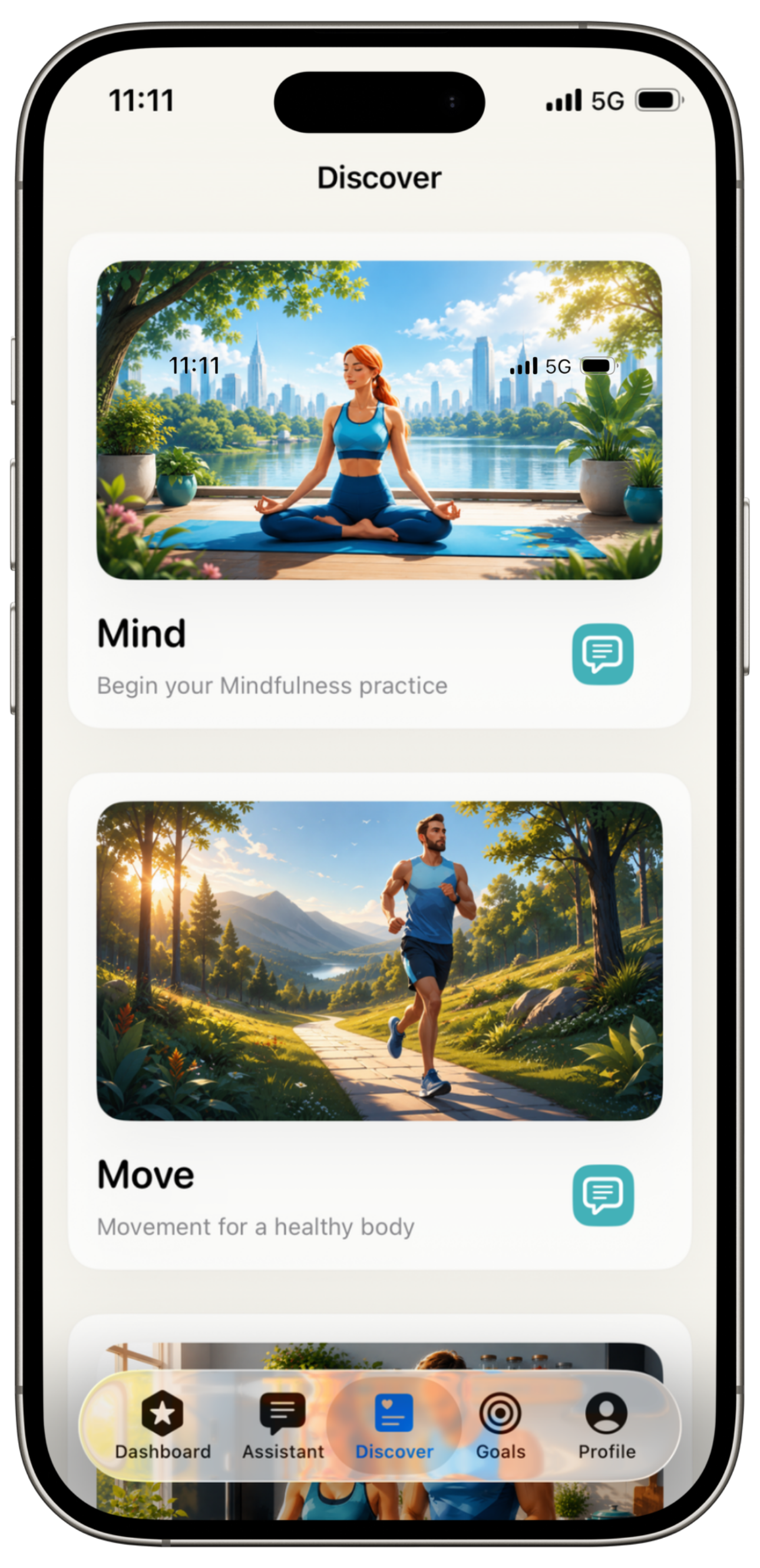 Goals Tracker on iPhone